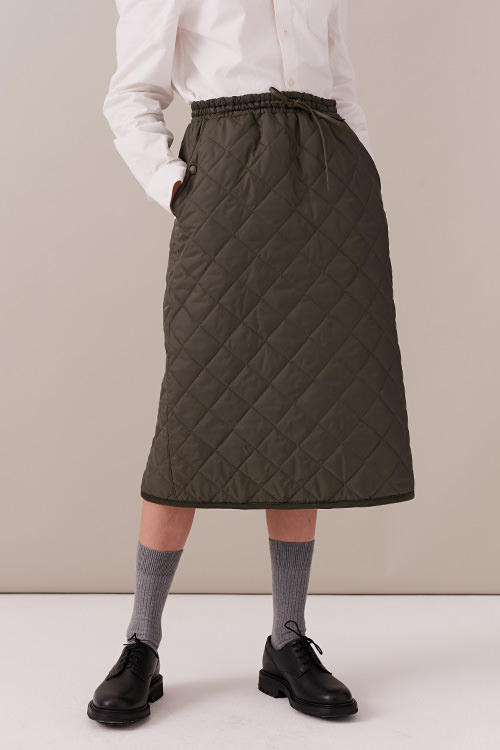 ELASTICATED QUILTED SKIRT